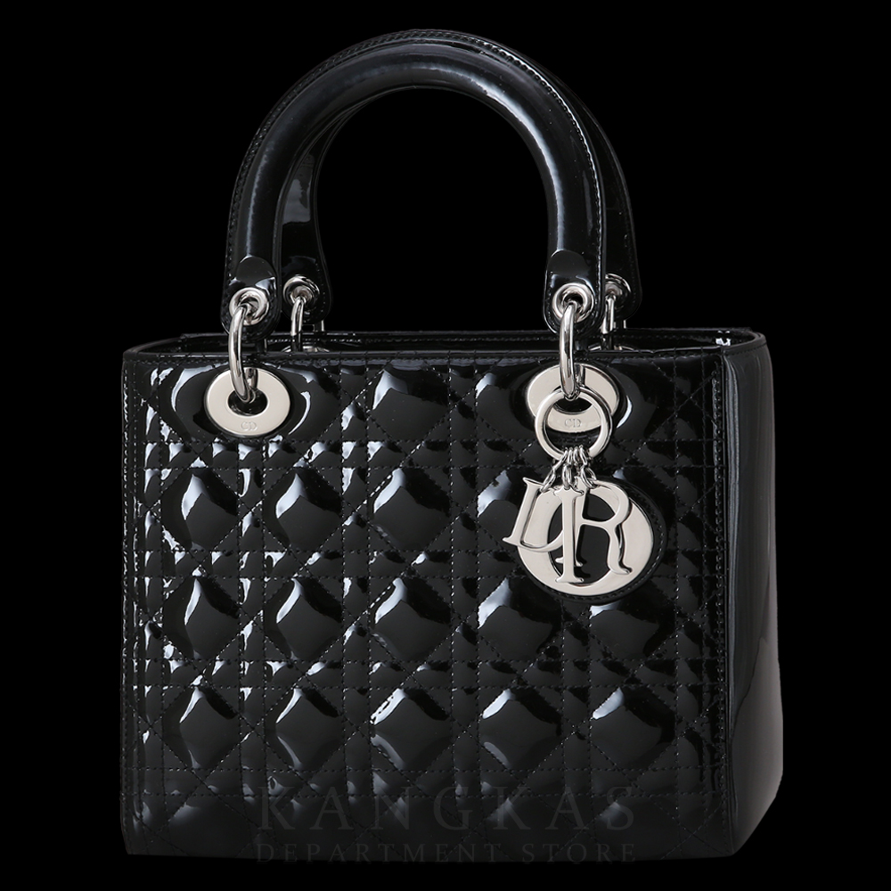 CHRISTIAN DIOR(USED)크리스찬디올 레이디디올 페이던트 미듐 블랙